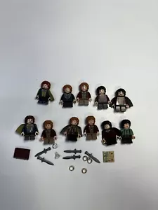 LEGO LOTR Hobbit Lot Of 11 Peregrin Brandybuck Samwise Frodo & More - Picture 1 of 4
