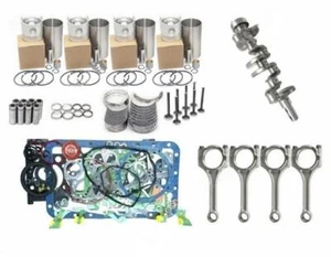Overhaul Rebuild Kit+Crankshaft+4pcs Connecting Rod Fit For Yanmar 4TNE88 Engine - Picture 1 of 9