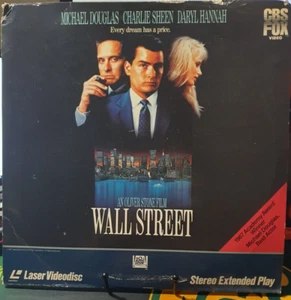 Wall Street 1987 1653-80 Laserdisc Charlie Sheen Excellent Condition Plays Well - Picture 1 of 11