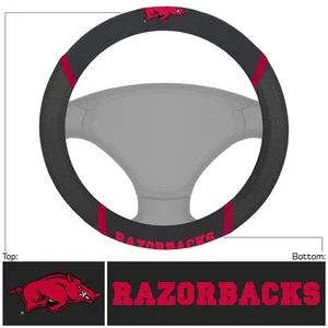 Fanmats NCAA Arkansas Razorbacks Embroidered Steering Wheel Cover - Picture 1 of 1