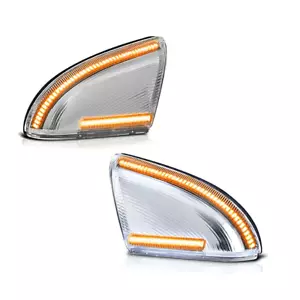 Par de intermitentes de espejo retrovisor exterior transparentes para Dodge Ram 1500 2500 09-22 - Imagen 1 de 8