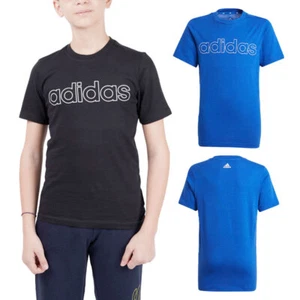 ADIDAS GN4006 Kids T Shirts Crew Neck Short Sleeve Cotton Top Summer Sports Tees - Picture 1 of 13