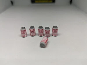 6 Mini Stone Cold Steveweiser Beer cans for action figure 1:12 scale WWE AEW - Picture 1 of 3