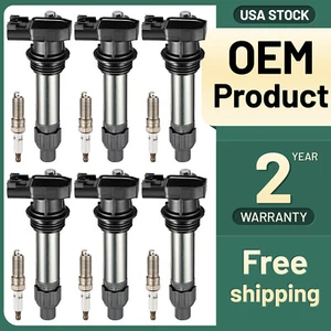 6x Ignition Coil Packs & Spark Plug Set For Chevy Silverado Suburban Tahoe UF569 - Picture 1 of 8