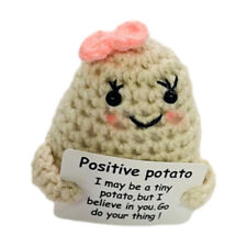 Funny Positive Potato Knitted Doll Birthday Home Decor Gift Inspired Tiny Toy UK