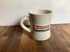 New Raised Logo Krispy Kreme Doughnuts Heavy Ceramic Coffee Mug Cup  14oz - Picture 1 of 6