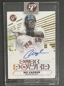 Mo Vaughn 2022 Topps Pristine Pure Power GOLD /50 Auto Autograph Boston Red Sox