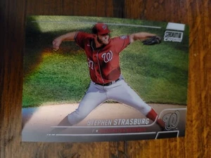 2022 Topps Stadium Club Chrome Stephen Strasburg Refractor #244 NATIONALS - Picture 1 of 2