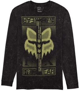 Fox Racing Throttle Premium Mens Long Sleeve T-Shirt Black MD - Picture 1 of 4