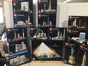 LEGO Architecture Kits Las Vegas Paris San Francisco London Singapore Lot of 14