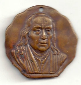 Saturday Evening Post Special Sales Service Award Medaille mit BEN FRANKLIN - Bild 1 von 2