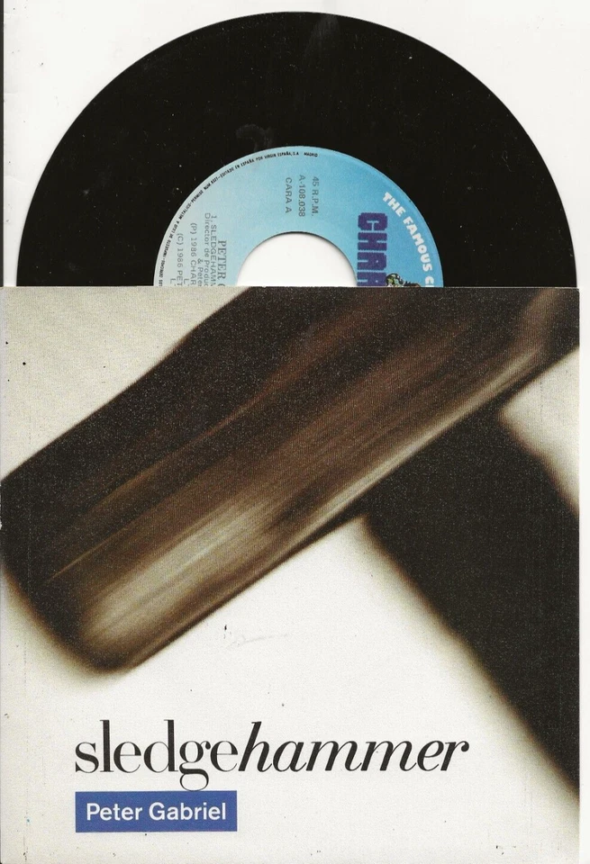 PETER GABRIEL SLEDGEHAMMER SINGLE FROM SPAIN,CHARISMA LABEL+ P IC SLV, MINT, NEW - Image 1 of 1