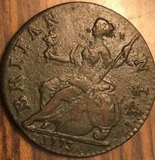 1773 UK GB GREAT BRITAIN HALF PENNY COIN