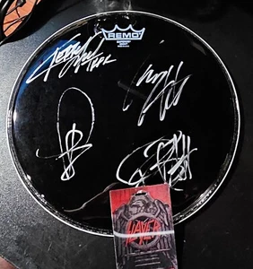 Signiertes Slayer Autogramm Drumhead von ihrer Abschiedstour 2019. - Bild 1 von 5