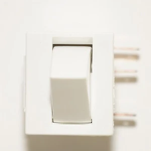 Interruttore a bilanciere luce porta frigorifero Whirlpool Maytag bianco 61003661 W11396033 - Foto 1 di 3
