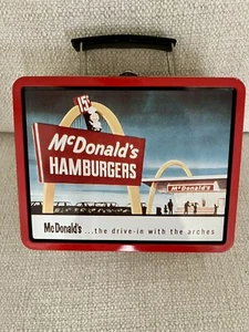 1998 Retro Serie 1 McDonald's Hamburger Brotdose Metall Sammler Geschenk 8"x6"x3" - Bild 1 von 7