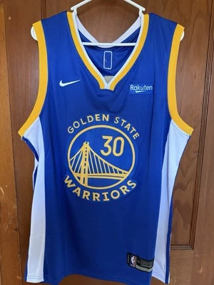 Camiseta Nike Azul Golden State Warriors Stephen Curry #30 NBA Talla 52 Foto 1 de 3
