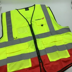 Swissport Mens High Visibility Vest Yellow Size XXL NWT - Picture 1 of 8