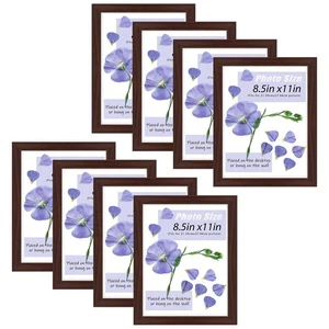  8,5x11 Bilderrahmen mit Glastischplatte & Wand Horizontal oder Vertikal Displ... - Bild 1 von 8