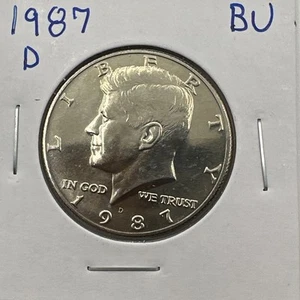 1987-D Kennedy Half Dollar BU (Brilliant Uncirculated) Denver Mint - Picture 1 of 3