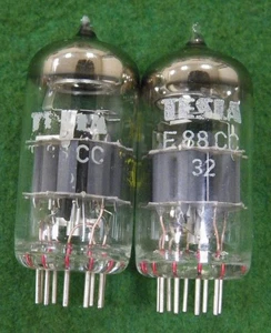 Old_Tesla_Military_E88CC_(32)_Rhodiniert_Pins_Matched_Pair - 005 - Bild 1 von 8