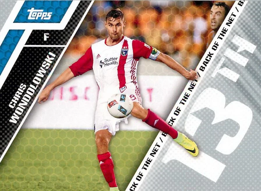 CHRIS WONDOLOWSKI SAN JOSE EARTHQUAKES 2017 TOPPS MLS FOOTBALL SOCCER #BOTN-13 - Image 1 of 1