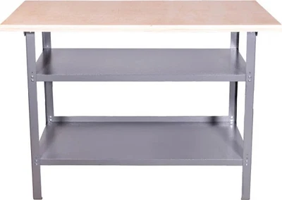 TrendLine Werkbank 120x60x85cm 2 Ablageböden Werktisch Werkstatt Arbeitstisch
