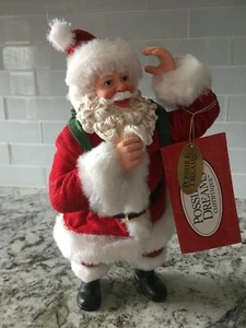 Clothtique Possible Dreams Backpack Bag Santa Figurine - Picture 1 of 10