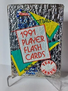 21 UNOPENED PACKS of 1991 Pacific Football Player Flash Cards "Test Issue" - Imagen 1 de 2