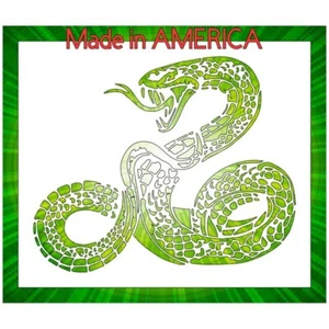 8"x9.5" Clear Plastic Stencil - Snake (SCA62) - Picture 1 of 2