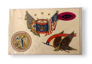 Meyercord Dekorateur Designs Aufkleber 1104-B Americana versiegelt Neu aus altem Lagerbestand - Bild 1 von 2
