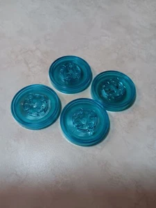 LEGO Dimensions Set of 4 Blue Generic for Gadgets Toy Tag Discs - Picture 1 of 2