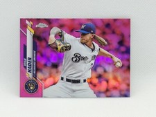 Josh Hader 2020 Topps Chrome Pink Refractor Brewers Padres #40 Non Auto Mint B