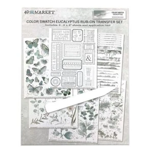 49 & Market Reib-On Transfer Set - Farbfeld: Eukalyptus, CSE39969 - Bild 1 von 3