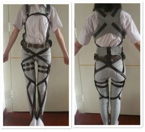 Disfraz de cosplay Shingeki No Kyojin Recon Corps Mikasa Ackerman Arnés Gancho de Cinturón - Imagen 1 de 5