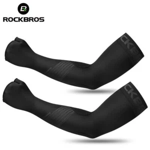 ROCKBROS Cycling Sleeves Ice Fabric Running Summer Arm UV Protection Sleeves - Picture 1 of 10