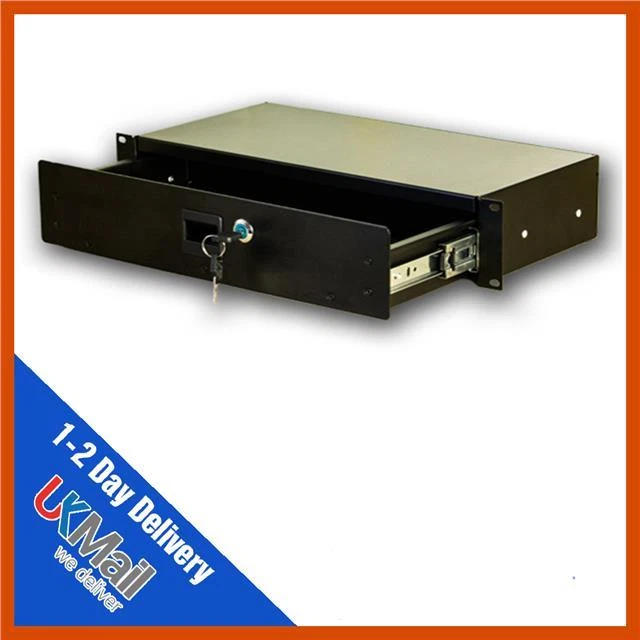 19inch 2u 3u 4u 6u  Locking Rack Drawers Studio Storage Microphone Storage - Image 1 of 1