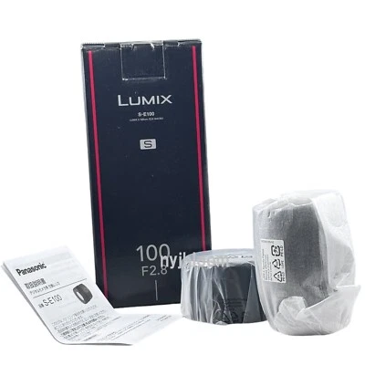 New PANASONIC Lumix S 100mm F2.8 Macro Lens  S-E100 L-Mount Mirrorless Fullframe - Image 1 of 4