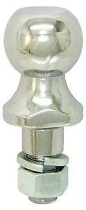 Bola de remolque Invincible BR59000 1-7/8""x3/4"" rosca x2"" chapada en el eje - Imagen 1 de 1