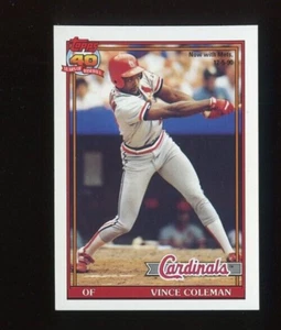 1991 OPC O PEE CHEE #160 VINCE COLEMAN ST. LOUIS CARDINALS METS - Picture 1 of 2