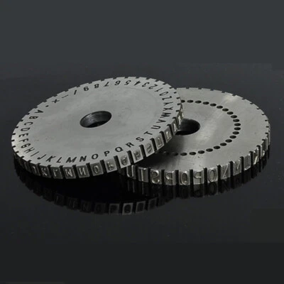 Character Plate Font Wheel Gear for Manual steel embossing machine Embosser - Image 1 of 4