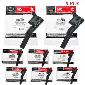 8PCS DG508 For Motorcraft Ignition Coils Ford F150 F250 4.6L 5.4L 6.8L Mustang - Picture 1 of 8