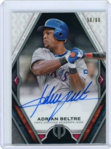 2021 Topps Tribute Baseball Autograph #TA-ABE Adrian Beltre #56/60 - Picture 1 of 2