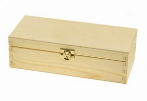 HOLZBOX Holzkiste BOX aus Holz Kiefernholz Aufbewahrung Stammkiste DECOUPAGE - Bild 1 von 5