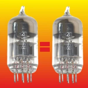 6N2P MATCHED PAIR DOUBLE TRIODE VACUUM TUBE TESTED NOS = ECC83 12AX7 - Picture 1 of 2
