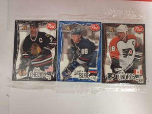 Pinnacle Post 1997 NHL - Chris Chelios, Pavel Bure & Eric Lindros -Still Wrapped