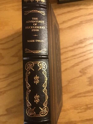 Franklin Library 1/4 Leather The Adventures of Huckleberry Finn by Mark Twain - Image 1 of 4