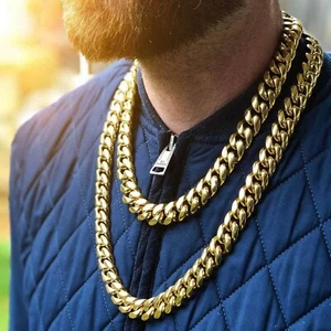 16mm Stainless Steel Non-Tarnish, Miami Cuban Link Chain/Bracelet /Necklace - Picture 1 of 15