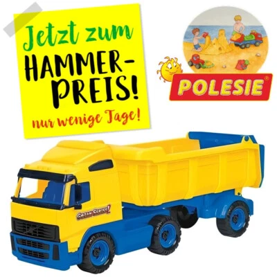 LKW mit Sattelanhänger✴XXL-Muldenkipper blau 59cm PowerTruck mit Sattelschlepper - Bild 1 von 3