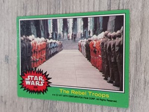 1977 Topps Star Wars Green Card #209 Rebel Troops. G9-132